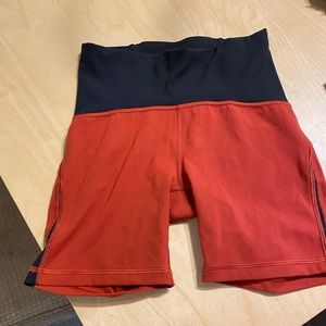 Lululemon bike shorts high rise